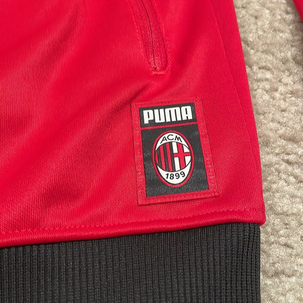 Preowned AC Milan red track jacket men size M in excellent condition - Picture 5 of 9